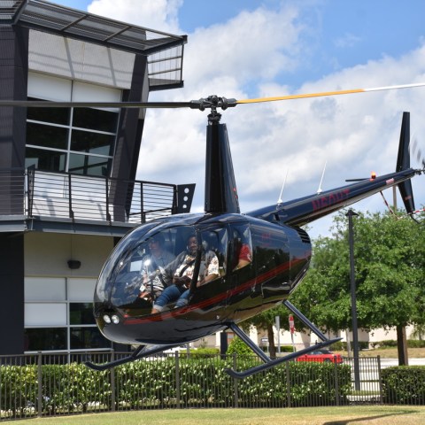 orlando heli tours building and helicopter